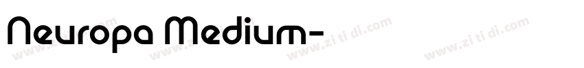 Neuropa Medium字体转换